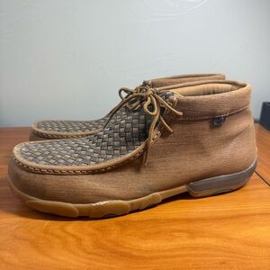 Twisted X Men Nano Toe Chukka Driving Moc Work Shoes Leather Comfort Western 14W